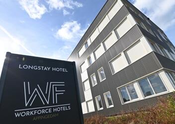 Aanleg wifinetwerk in het Workforce Hotel Appingedam